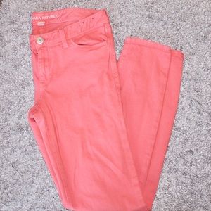 Banana Republic Pink Ankle Skinny Jeans